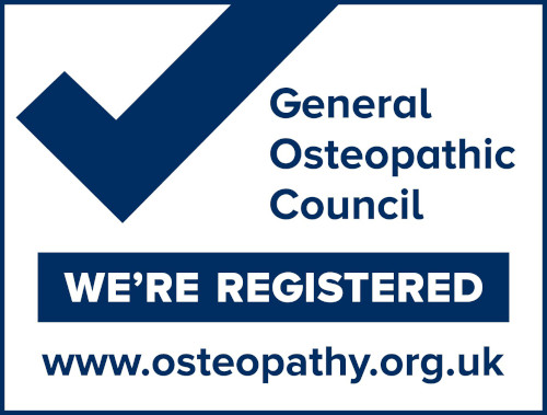General Osteopathic Council - we're registered